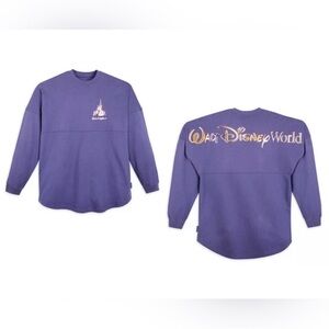Walt Disney World 50th Anniversary Purple Glitter Sparkle Adult XL Spirit Jersey